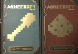 2 db Minecraft Mojang: Vöröskő kézikönyv + Az építés kézikönyve -
