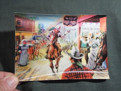Képeslap,dimenziós,Francia,USA Western jelenet, 1967-