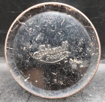 Schmoll cipő paszta doboz, 10 cm-es nagyságú, 1940-es évek.3634b