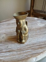 Pazar régi réz Toby Jug kiöntő I. (7,5x5,8x4 cm)