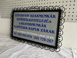 Wrought-iron signboard frame, can also be used as picture frame