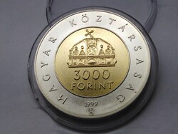 Államalapítás 1000. évfordulója 3000 Ft, 1999 BU /UNC!