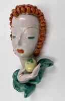 Goldscheider, Art Deco kerámia falimaszk, 1920
