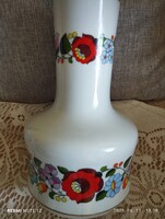 Kalocsai kézzel festett porcelán váza