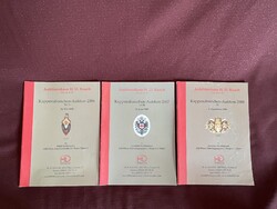 H.D. Rauch sapkajelvény árverés katalógus 3 db