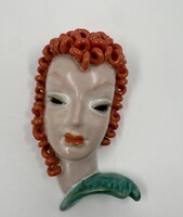 Goldscheider, Art Deco kerámia falimaszk, 1930