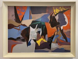 Izsák József (1929-2007) 66x86 cm EREDETI olajfestménye