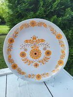 Alföldi porcelán falitányér_sárga