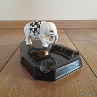 Antik osztrák art deco kerámia elefántos tálka