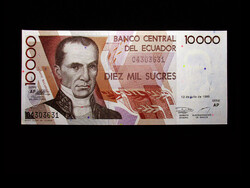 UNC - 10 000 SUCRES - ECUADOR - 1999 (Ritkaság!)