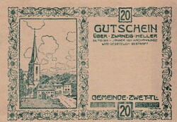 20  Heller 1921  Szükségpénz Ausztria