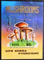 KB306 / Észak-Korea 1982 Gombák blokk postatiszta