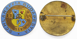 Schlaraffia Budapestia jelvény XXV éves jubileum 1882-1907
