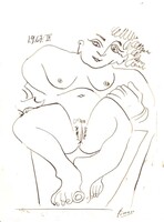 Picasso: akt, tanulmányrajz