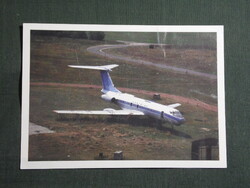 Képeslap,Budapest,Ferihegy airport,MALÉV TU-134 repülőgép,1990-