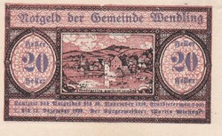 20  Heller   Szükségpénz Ausztria