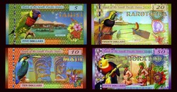 Dél-csendes-óceáni államok, 5 $;10$;20$;50$ 2015-2016, polimer, UNC