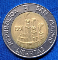 1991. San Marino 500 Líra Terra Ospitale  (760)