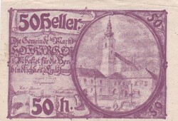 50  Heller  1920 Szükségpénz  Ausztria