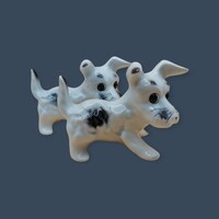Porcelán kutya figura