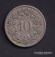 Svájc 10 Rappen 1881 B