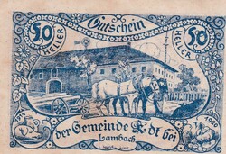 50  Heller 1920  Szükségpénz  Ausztria