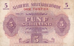 5  Schilling  1944  Ausztria