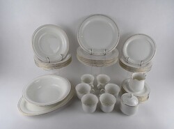 1W157 Aranyozott Zepter Pilon porcelán étkészlet és kávéskészlet 34 darab