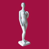 Hollóházi ritkább porcelán női akt figura