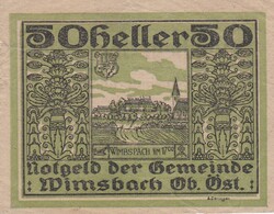 50  Heller 1920  Szükségpénz  Ausztria