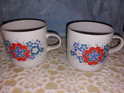 Alföldi menza mintás Bella porcelán bögre, csésze, pohár, 2db