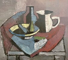 Angyalföldi Szabó Zoltán (1929-2014) 80x90 cm EREDETI olajfestménye