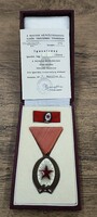 Munka Érdemrend bronz fokozat certifikációval 1977