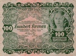 100  Korona 1922  Ausztria