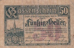 50  Heller 1920     Szükségpénz Ausztria