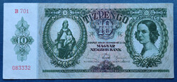 10 Pengő 1936, VF.