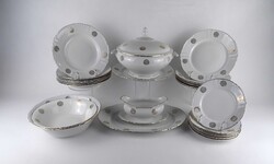 1W003 Régi 6 személyes KAHLA porcelán étkészlet és süteményes készlet 24 darab