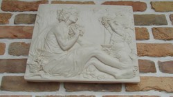Stone plaque depicting young Bacchus, relief,