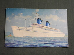 Képeslap,Görögország,Spanyol,Chandris Line,S.S. Australis óceánjáró hajó,1960-