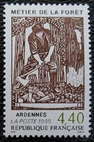 Fr3086 / Franciaország 1995 Famunka az Ardenner-erdőben bélyeg postatiszta