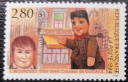 Fr3008 / Franciaország 1994  Laurent Mourguet bélyeg postatiszta