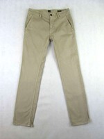 EREDETI HUGO BOSS SLIM FIT (W30 / L32) FÉRFI SZTRECCSES BÉZS HOSSZÚNADRÁG