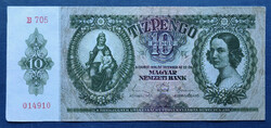10 Pengő 1936, VF.