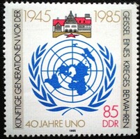 ND2982 / NDK 1985 40 éves az ENSZ bélyeg postatiszta