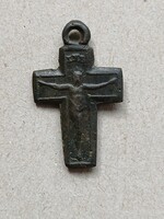 Eladó régi zarándokkereszt – 18–19. századi bronz