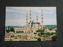 Képeslap,Törökország,Edirne,Drinápoly,Selimiye Camii,Szelim-mecset látkép,részlet,1970-
