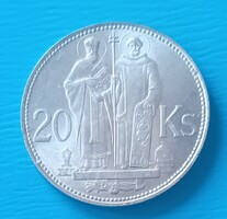 Szlovák 20 Korona Korun 1941 évi UNC