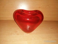 Maria Christina Hamel design - Salviati, Murano szív alakú váza (18/d)