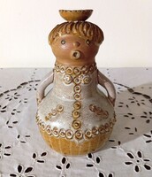 Ilona Kiss Roóz: Figurative candlestick - flawless, unmarked