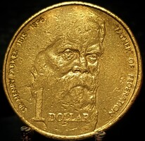 Ausztrália 1 dollár, 1996 100. Évforduló - Sir Henry Parkes halála Verdejel nélkül A03C1